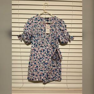 Zara medium floral poplin dress